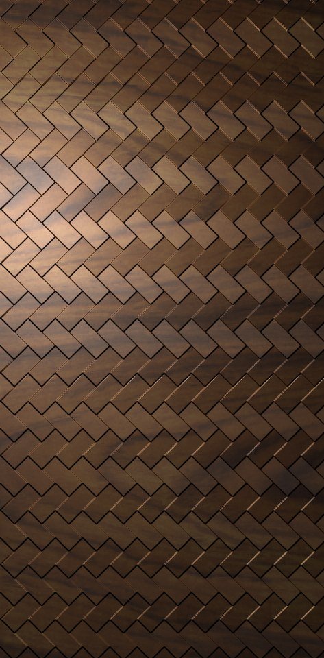 3D Wall Pannel - K-06 Herringbone Geometric Texture Design